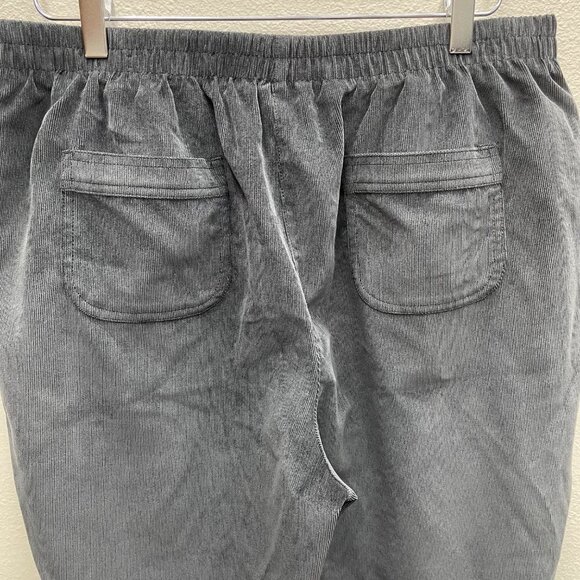 Allison Daley Gray Thin Wale Corduroy Pants Size 12R - Picture 8 of 8